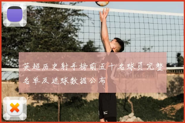 英超历史射手榜前五十名球员完整名单及进球数据公布