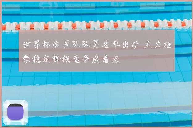 世界杯法国队队员名单出炉 主力框架稳定锋线竞争成看点